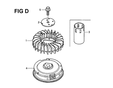 Fig-3 Diagram and Parts List for GXV530 Type QXU4A Honda Engine