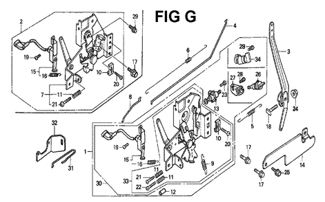 Fig-6 Diagram and Parts List for GXV140 Type MAJ Honda Engine