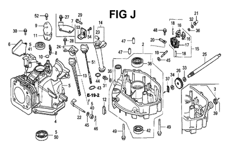 Fig-4 Diagram and Parts List for GXV160 Type SFCA Honda Engine