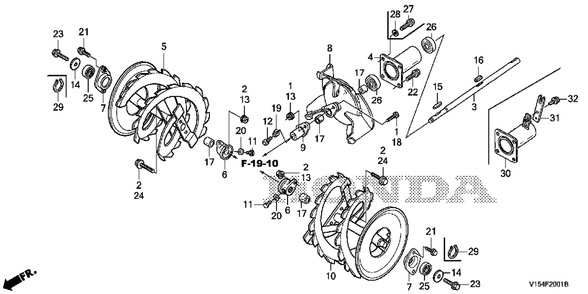 Part Location Diagram of 72446-V15-010 Honda Pipe, Joint