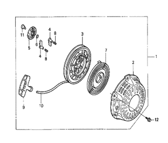 Fig-0 Diagram and Parts List for GX120K1 (LTR)(43-9999999) Honda Engine