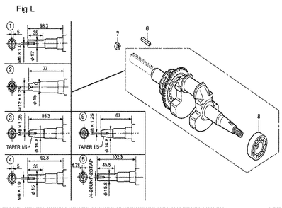 Fig-12 Diagram and Parts List for GX100U Type QA2 Honda Engine