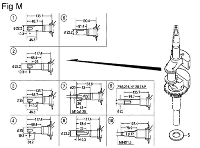 Fig-13 Diagram and Parts List for GCV160LA0 Type S1A Honda Engine