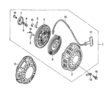 Fig-0 Diagram and Parts List for GX160U1 Type QPU Honda Engine