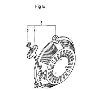 Fig-5 Diagram and Parts List for GC190A Type QHAF Honda Engine