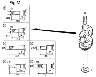 Fig-13 Diagram and Parts List for GCV190A Type R1A Honda Engine
