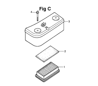 Fig-3 Diagram and Parts List for GXV140 Type N1H Honda Engine