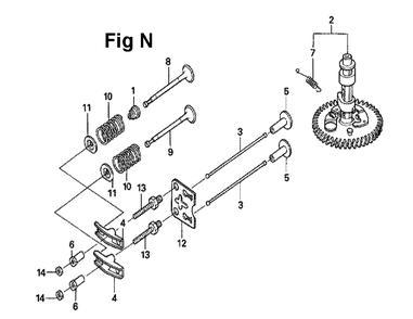 Fig-11 Diagram and Parts List for GXV160UH2 Type SFY1 Honda Engine