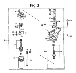 Fig-13 Diagram and Parts List for GXV140 Type N1 Honda Engine