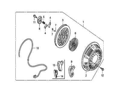 Part Location Diagram of 13010-Z5K-003 Honda Ring Set, Piston (Standard) (Riken)