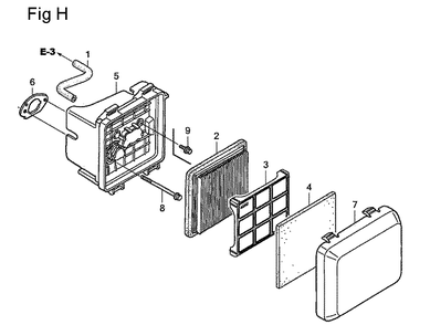 Fig-8 Diagram and Parts List for GSV190LA Type A3T Honda Engine