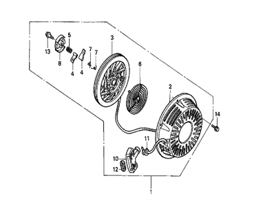 Part Location Diagram of 13310-ZE2-701 Honda Crankshaft