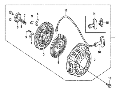 Fig-0 Diagram and Parts List for GX120UT1 Type QHQ4 Honda Engine