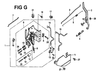 Fig-11 Diagram and Parts List for GXV160K1 Type N5M Honda Engine