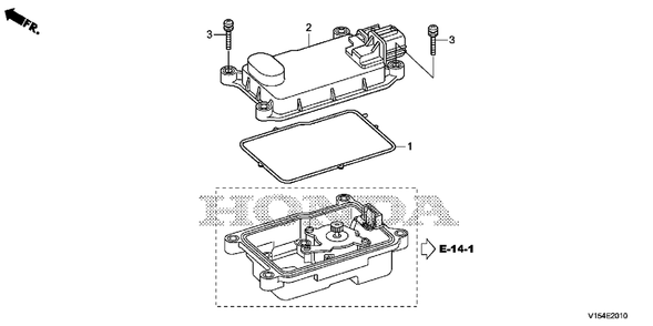 Electronic Control Unit Diagram and Parts List for HSM1336IK2 (Type  ATDR)(SBCJ-5500001 - 5509999) Honda Snow Blower