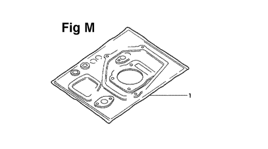 Fig-10 Diagram and Parts List for GXV120 Type SF Honda Engine
