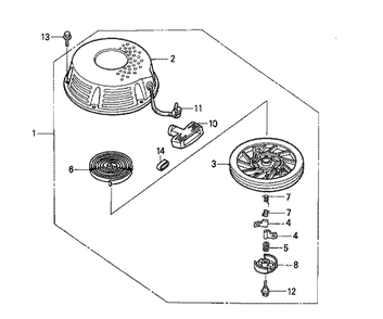 Fig-0 Diagram and Parts List for GXV340K1 Type DAE Honda Engine