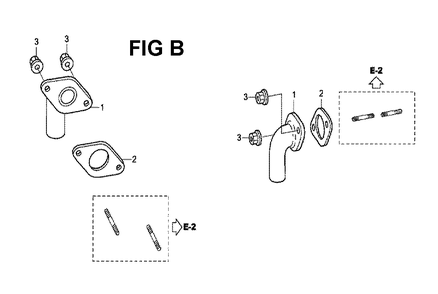 Fig-2 Diagram and Parts List for GXV530 U4-1070150 Honda Engine