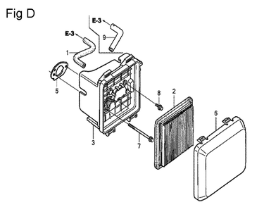 Fig-4 Diagram and Parts List for GCV160LA0 Type A1A Honda Engine