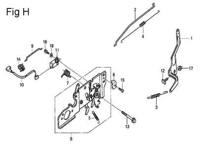 Fig-8 Diagram and Parts List for GSV190A Type A3TE Honda Engine