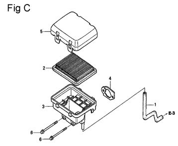 Fig-3 Diagram and Parts List for GC135 Type QFC Honda Engine
