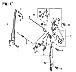 Fig-7 Diagram and Parts List for GC160A Type QHC Honda Engine