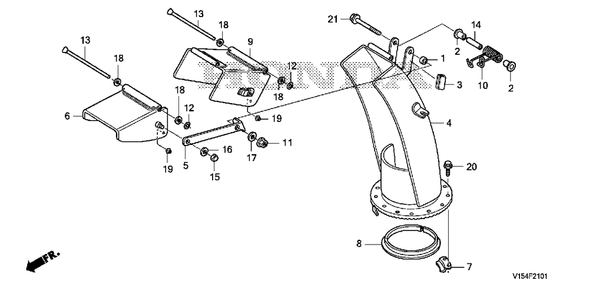 Part Location Diagram of 94101-08700 Honda Washer, Plain (8mm)