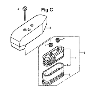 Fig-11 Diagram and Parts List for GXV160K1 Type N12 Honda Engine