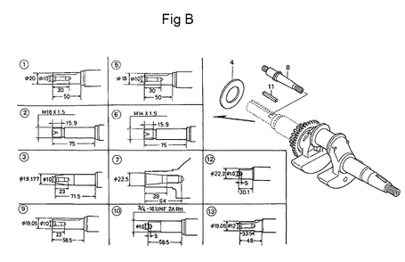 Fig-2 Diagram and Parts List for GC160 Type PXA Honda Engine