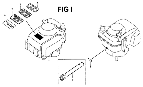 Fig-9 Diagram and Parts List for GXV160K1 Type SFL Honda Engine