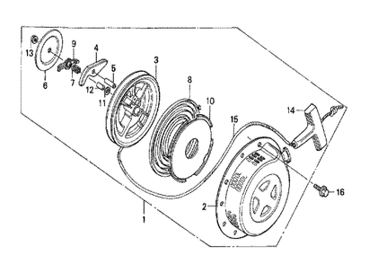 Part Location Diagram of 16100-ZL0-W81 Honda CARBURETOR (BE64S A)