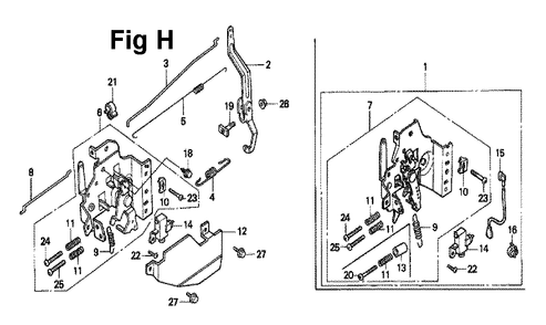 Fig-7 Diagram and Parts List for GXV160 Type N4 Honda Engine