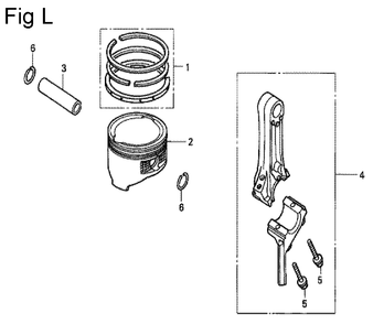 Fig-12 Diagram and Parts List for GC135 Type SHE Honda Engine