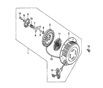 Fig-0 Diagram and Parts List for GX240 Type WJ Honda Engine
