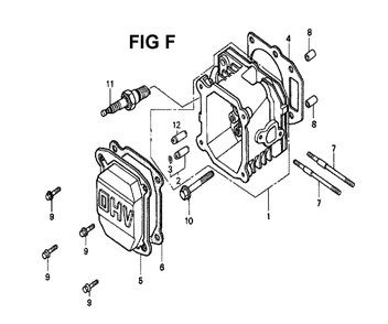 Fig-7 Diagram and Parts List for GXV140 Type N1U Honda Engine
