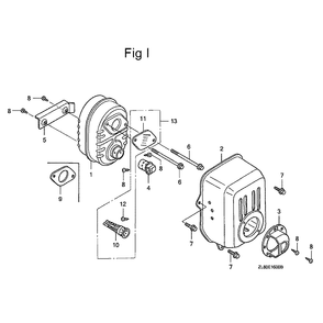 Fig-9 Diagram and Parts List for GC135 Type PHA Honda Engine