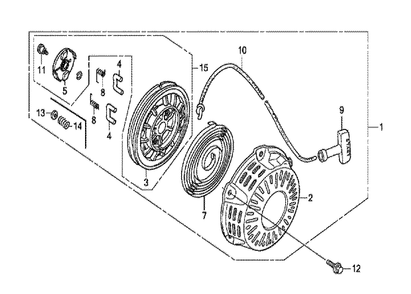 Part Location Diagram of 16510-ZDL-000 Honda Governor Assembly
