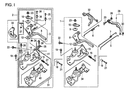 Fig-9 Diagram and Parts List for GX120T1 Type SD16 Honda Engine