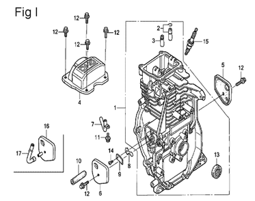Fig-9 Diagram and Parts List for GX100U Type VEA Honda Engine