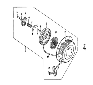 Fig-0 Diagram and Parts List for GX240 Type STB Honda Engine