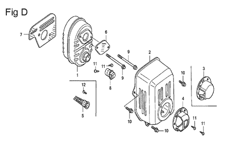 Fig-4 Diagram and Parts List for GX100U Type SE Honda Engine
