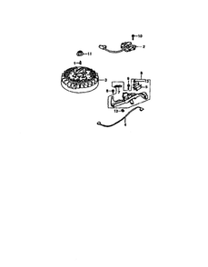 Flywheel Diagram and Parts List for GCV-160-A1AE  Honda Engine