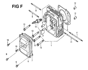 Fig-12 Diagram and Parts List for GXV160K1 Type SFL Honda Engine