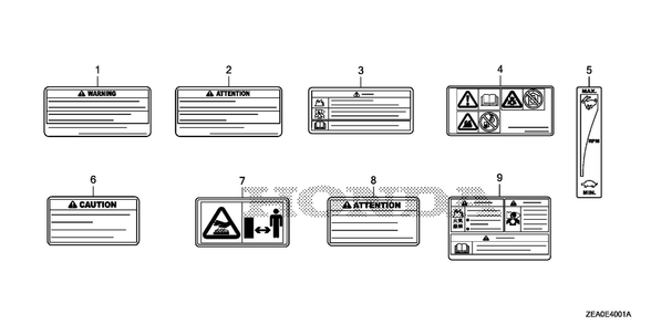 Other Parts (2) Diagram and Parts List for GX700IRHX (Type BXF)(GCAUH-1000001-9999999) Honda Engine