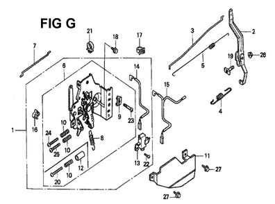 Fig-11 Diagram and Parts List for GXV160K1 Type N1F Honda Engine
