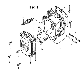 Fig-13 Diagram and Parts List for GXV140 Type A1K Honda Engine