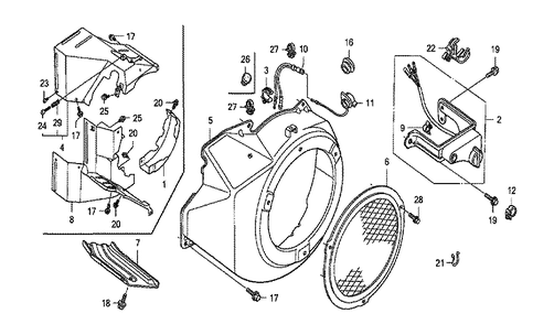 Fig-0 Diagram and Parts List for GX270 Type QKE3A Honda Engine
