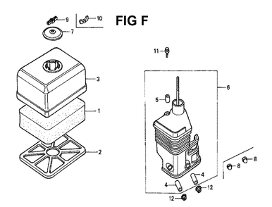 Fig-16 Diagram and Parts List for GX160K1 Type H1 Honda Engine