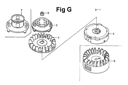 Fig-9 Diagram and Parts List for GXV160H2 Type T1AH Honda Engine