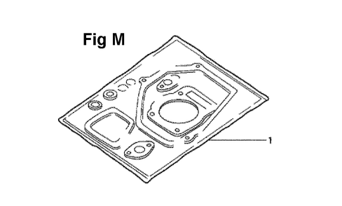 Fig-10 Diagram and Parts List for GXV140 Type N2 Honda Engine